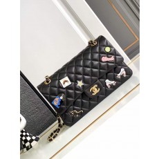 샤넬 24C 클래식 램스샤넬 24C 클래식 램스킨 골드메탈 크루스 징 플랩백 A01112  25cm