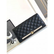 샤넬 23K CC로고 펄 클러치 블랙 AS4455 30*15*4cm