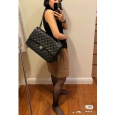 샤넬 24C 맥시 트레블 클래식백 캐비어 40*26*12cm