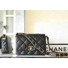 샤넬 23K 19 체인 플랩백 빈티지 카프스킨 20*5*15cm