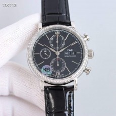 IWC 포르토피노 크로노그래프 다이아베젤링 42mm IW391027 7750무브